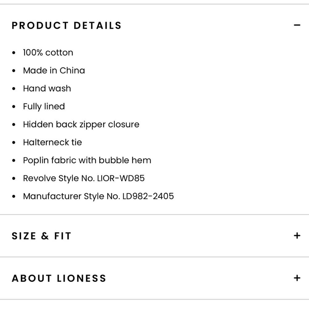 LIONESS Sofia Mini Dress in Onyx Size AU6/XS - Picture 5 of 10